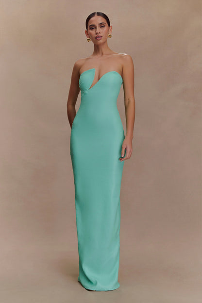 Winston Strapless Sequin Maxi Dress Lagoon