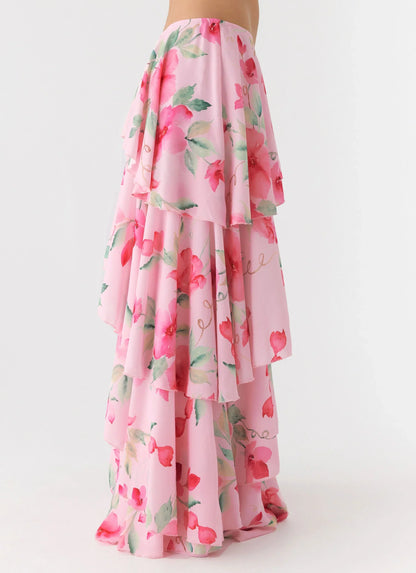 Melody Remedy Tiered Maxi Skirt Petal Soleil
