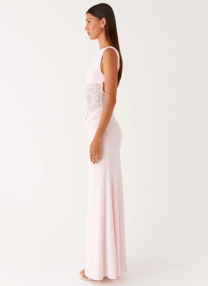 Love Tease Maxi Dress Baby Pink