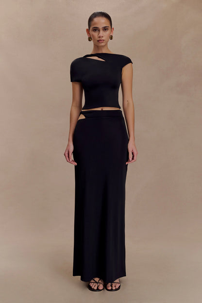 Haven Slinky Twist Top Black