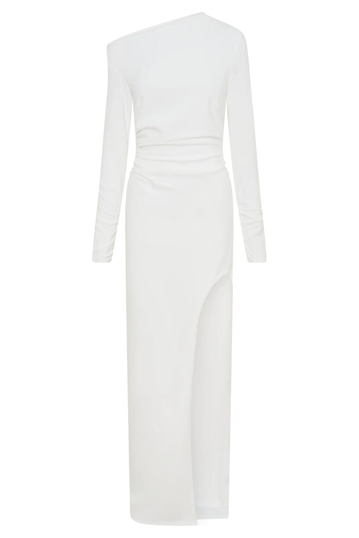 Thalyn Crepe Maxi Dress With Split White