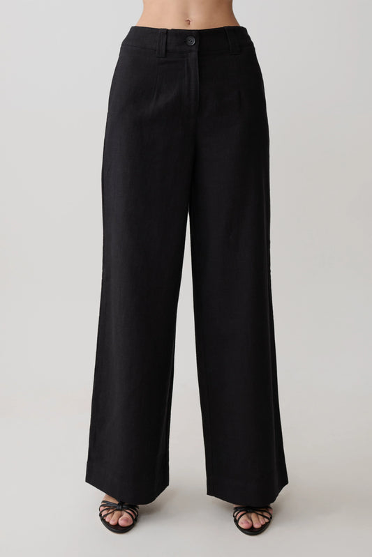 Brielle Straight Leg Pant Black