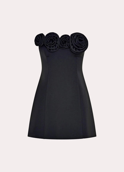Patsie Strapless Mini Dress Black