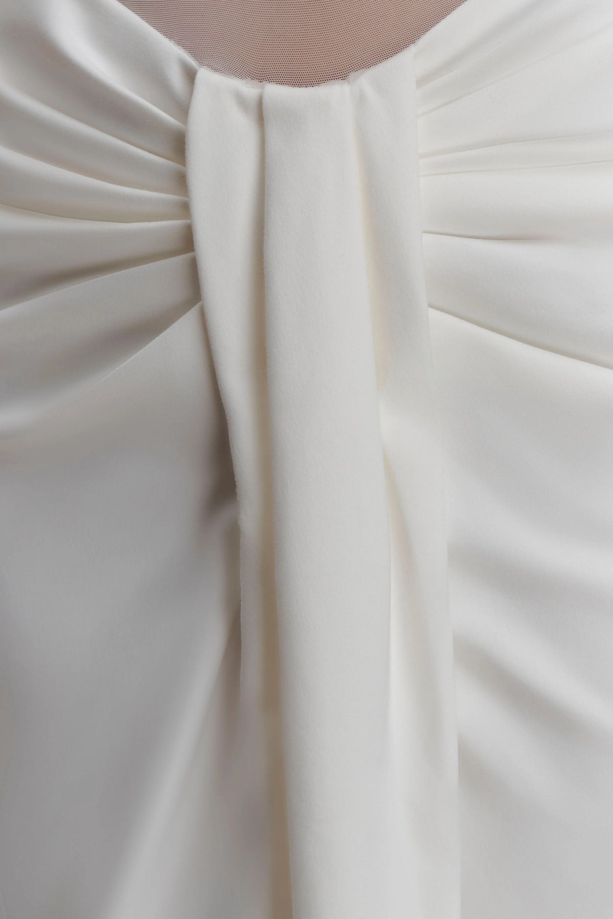 Paulina Cut Out Strapless Maxi Dress White