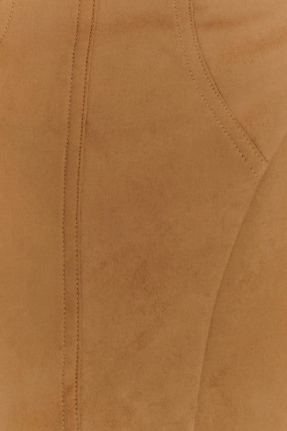 Andy Faux Suede Mini Dress Camel