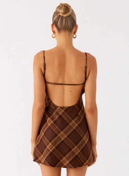 Radio Star Mini Dress Plaid