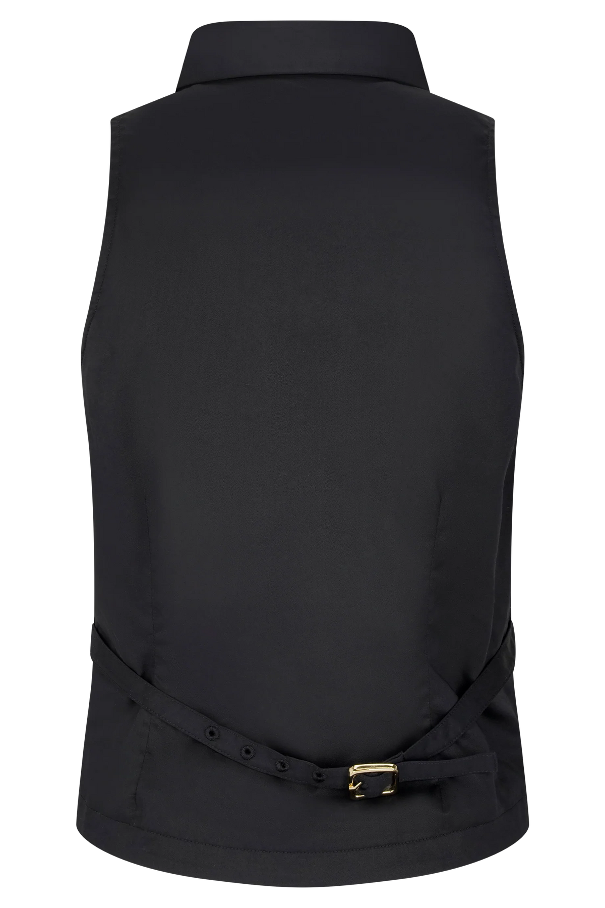 Selene Sleeveless Halter Shirt Black