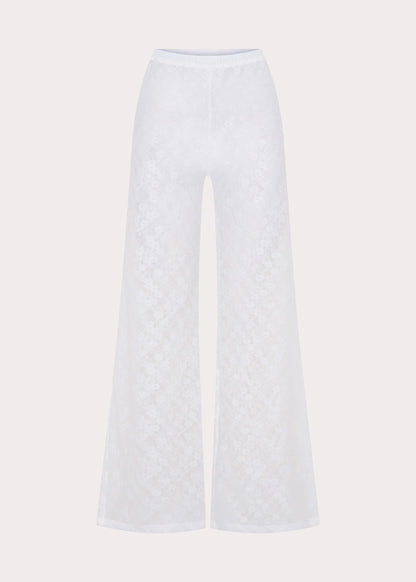 Matcha Lace Pants White