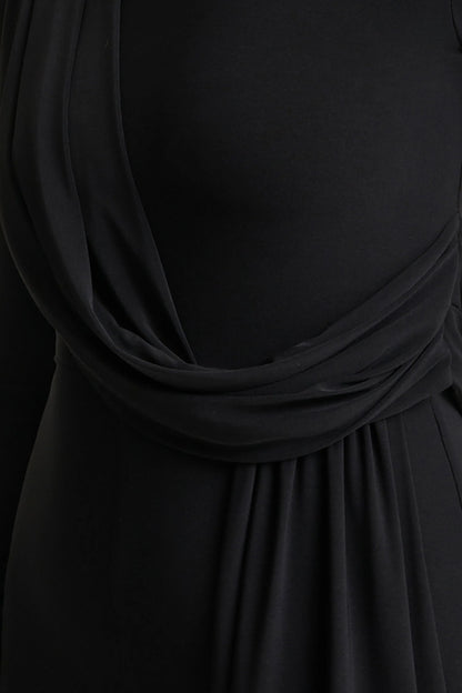Havenna Black High Neck Jumpsuit