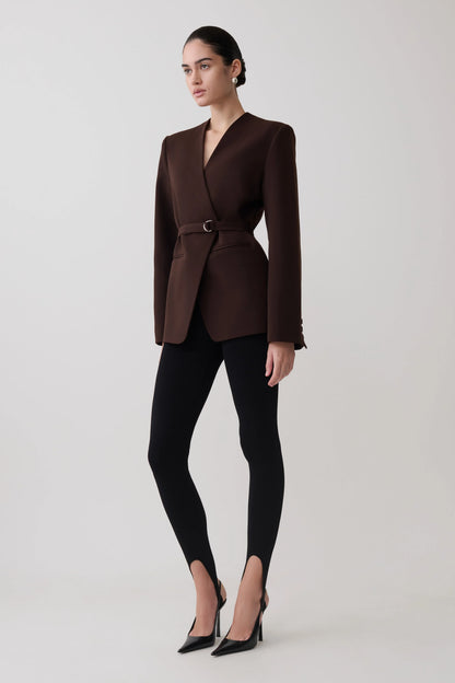 Valerie Stirrup Leggings Black