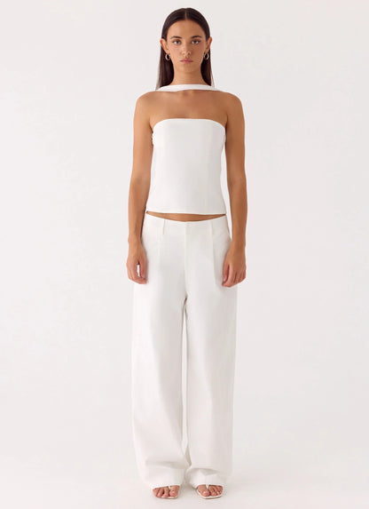 Emilia Pant White
