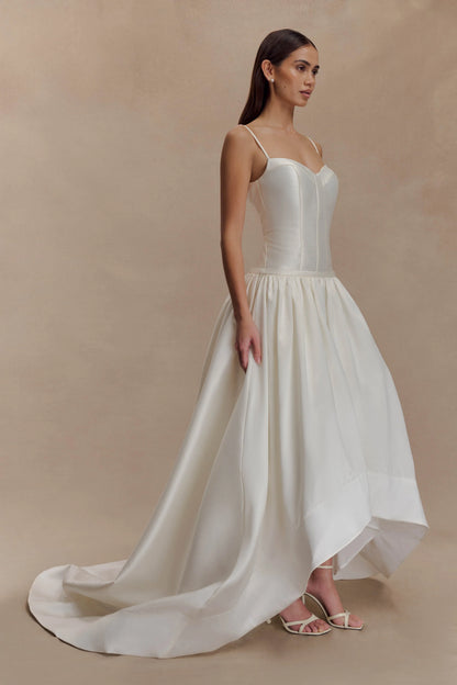 Carol Taffeta Maxi Gown Ivory