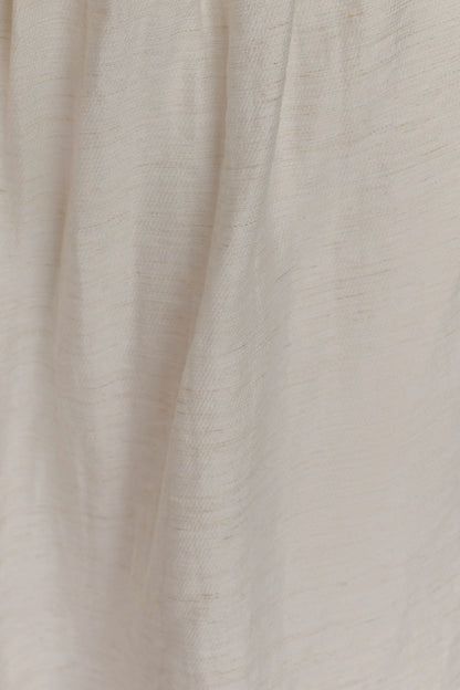 Scottie Gathered Linen Knot Maxi Skirt Oat Marle