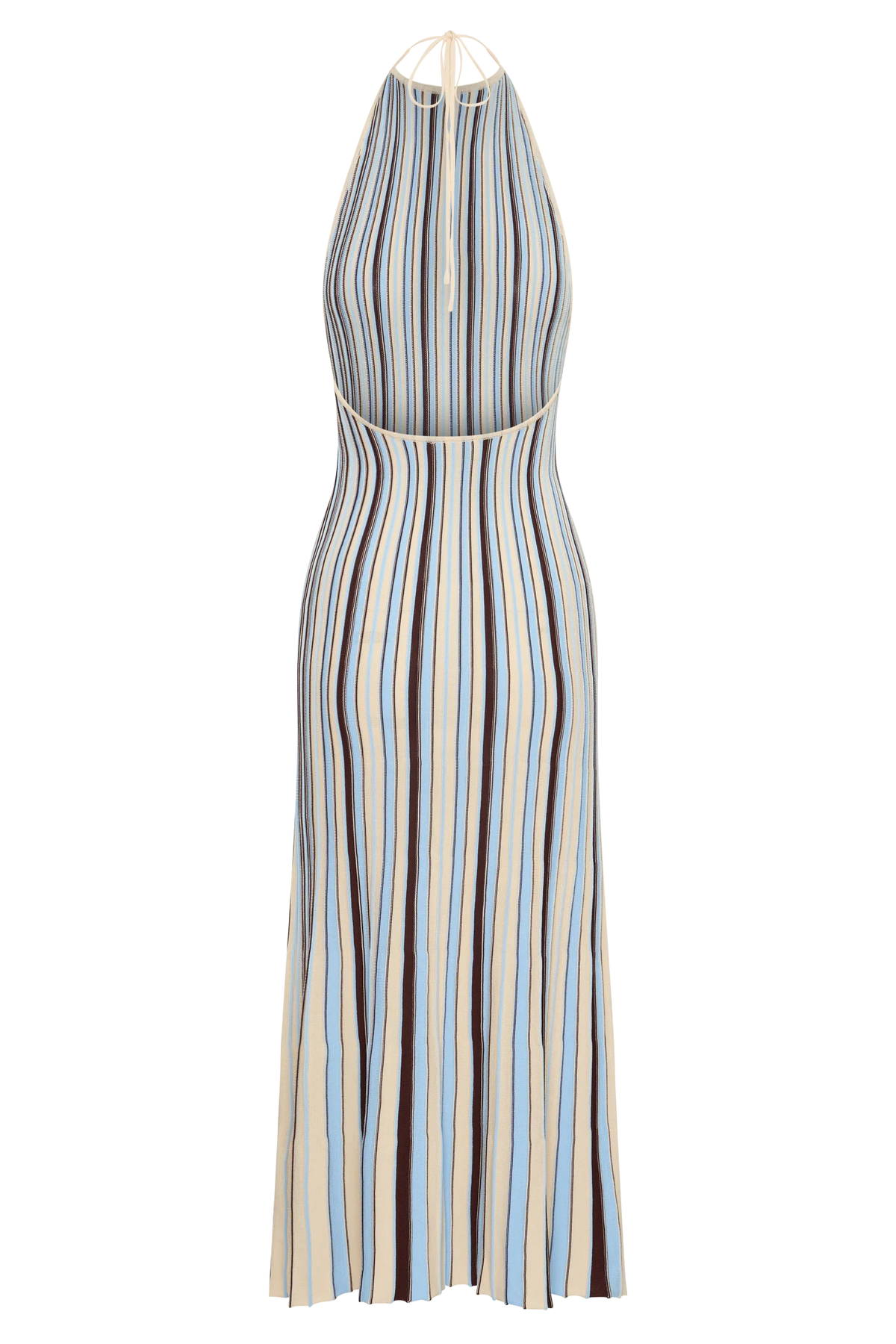 Dalani Halterneck Knit Midi Dress Blue Chocolate
