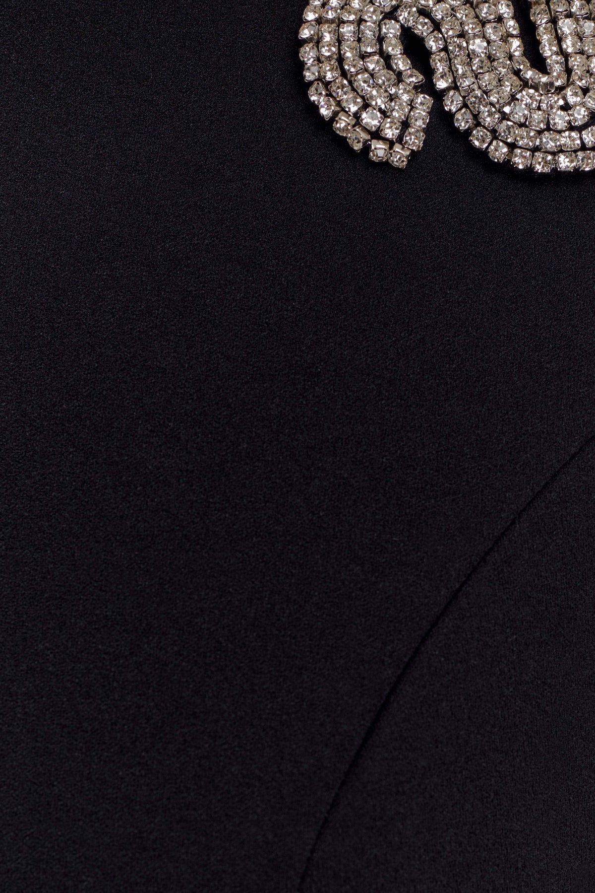 Lorde Embellished Crepe Maxi Dress Black