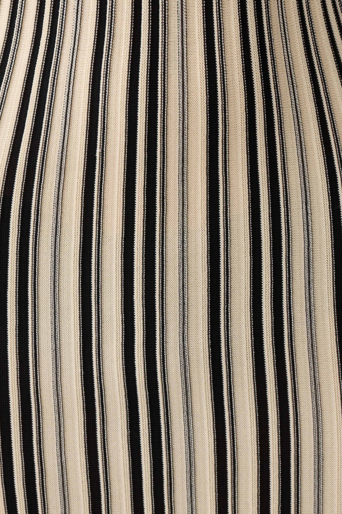 Meggie Striped Sleeveless Mini Dress Black Ivory