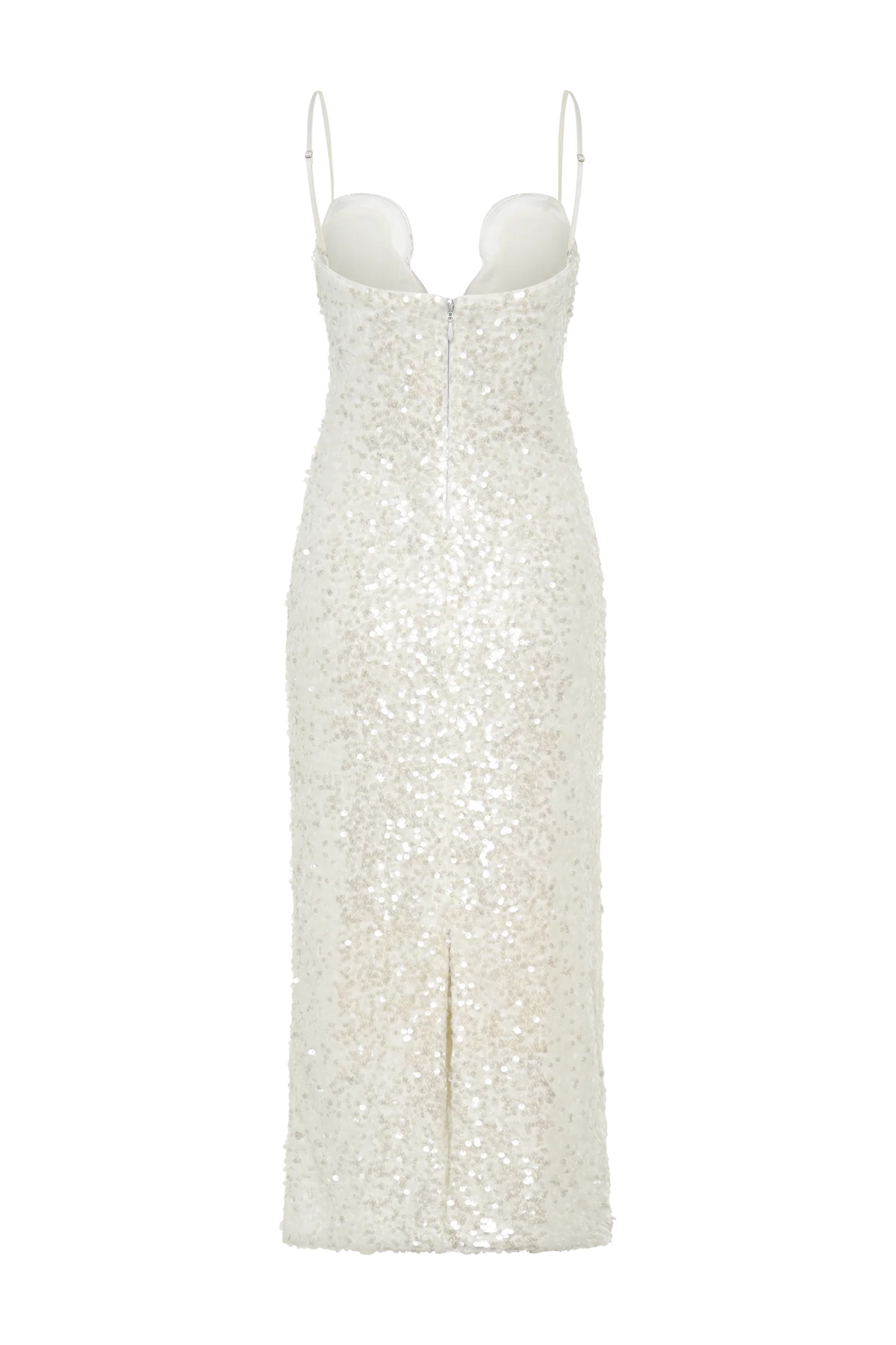 Makari Sequin Maxi Dress White