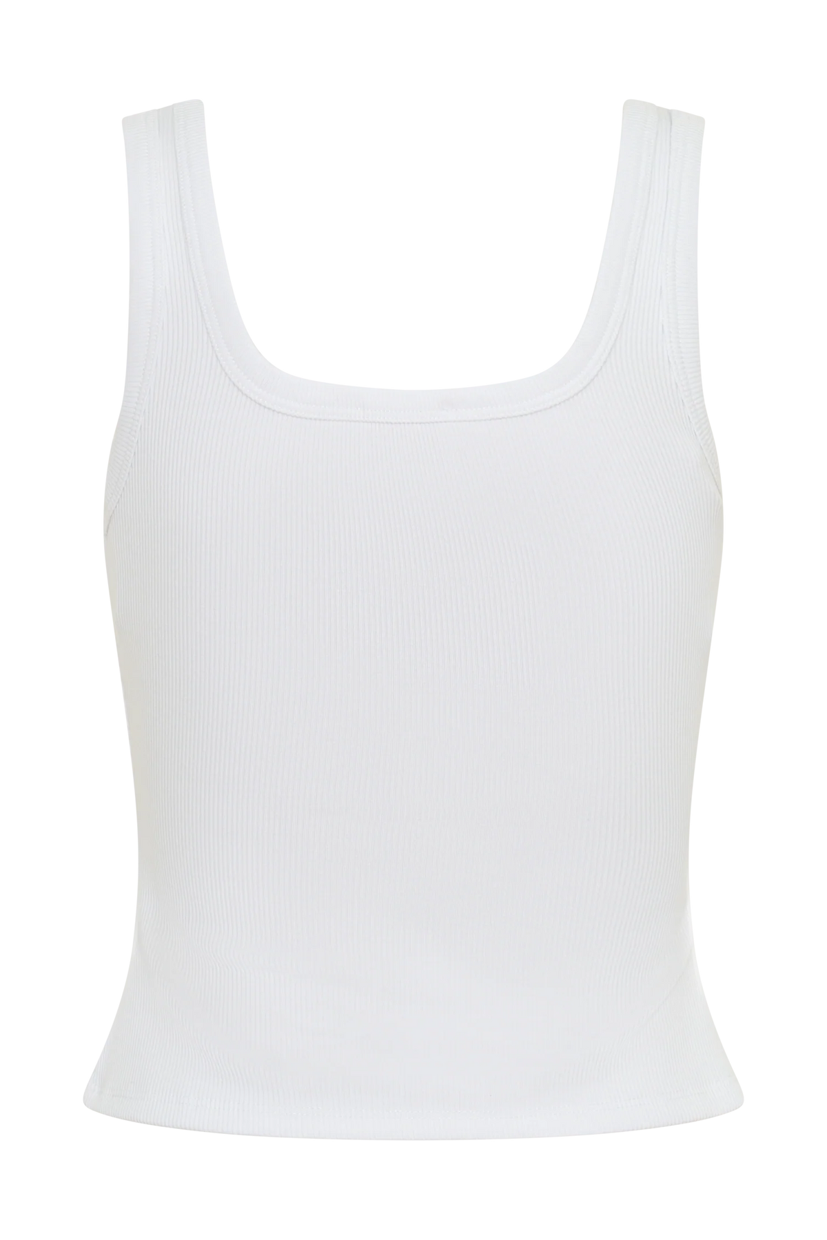 Ismay Square Neck Tank White
