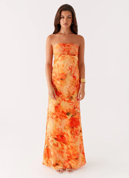 Carmen Maxi Dress Sunset Floral