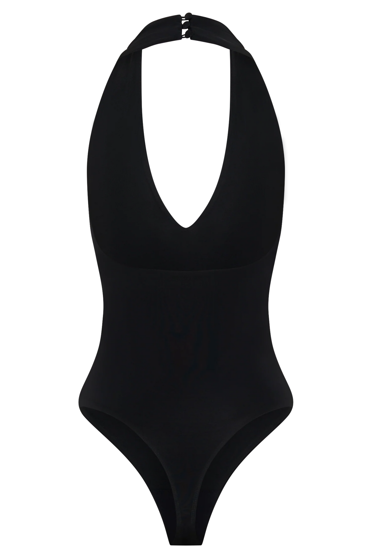 Rebekah Slinky Halter Bodysuit Black
