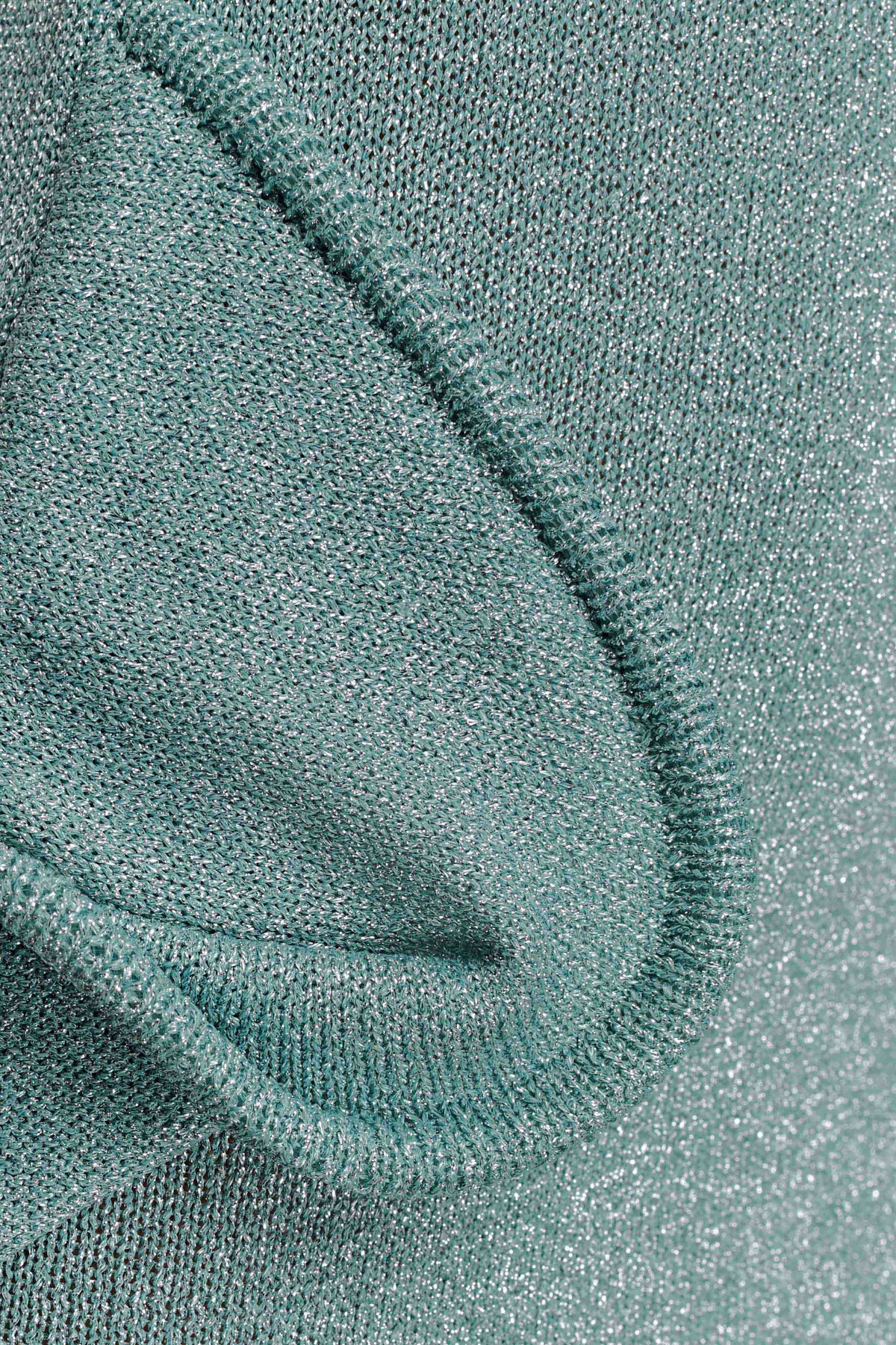 Sandrine Lurex Knit Maxi Dress Aqua