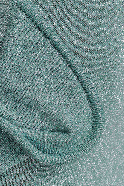 Sandrine Lurex Knit Maxi Dress Aqua