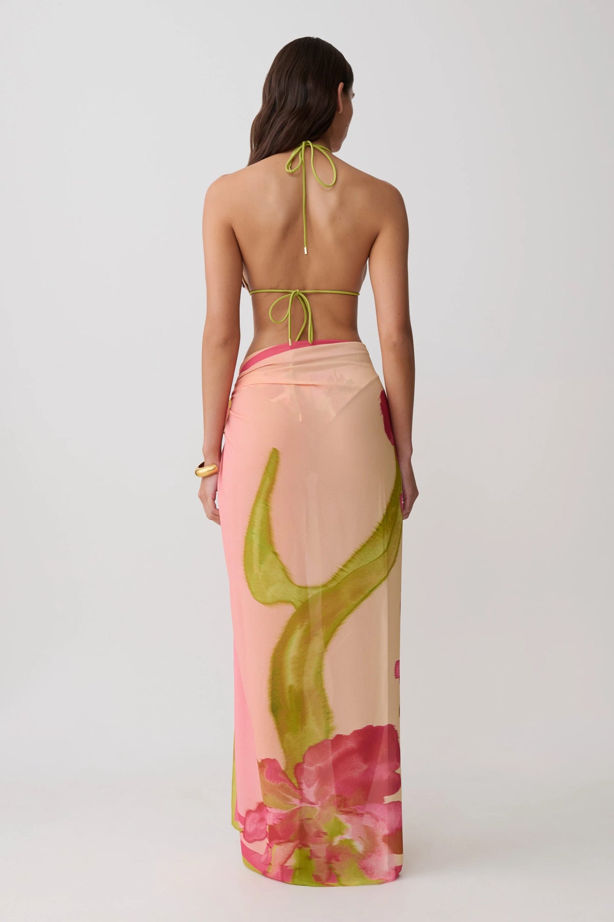 Nena Printed Sarong Camillea Flower Print