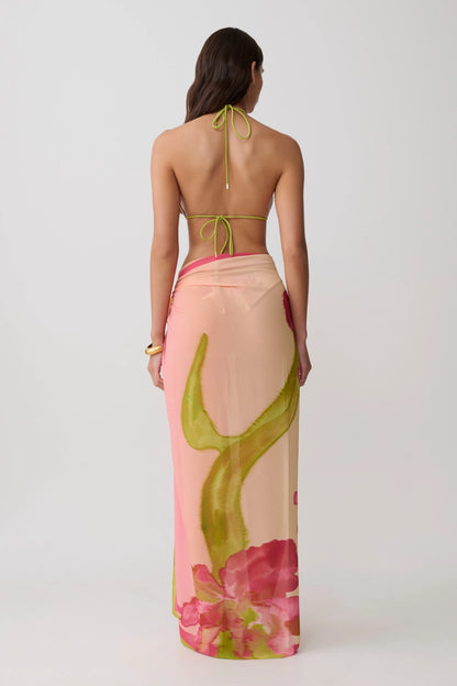 Nena Printed Sarong Camillea Flower Print