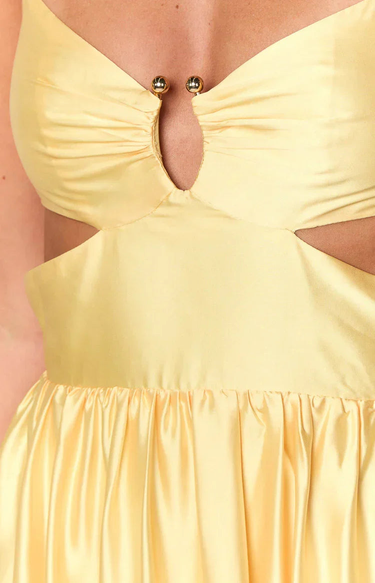 Felicitie Yellow Maxi Dress
