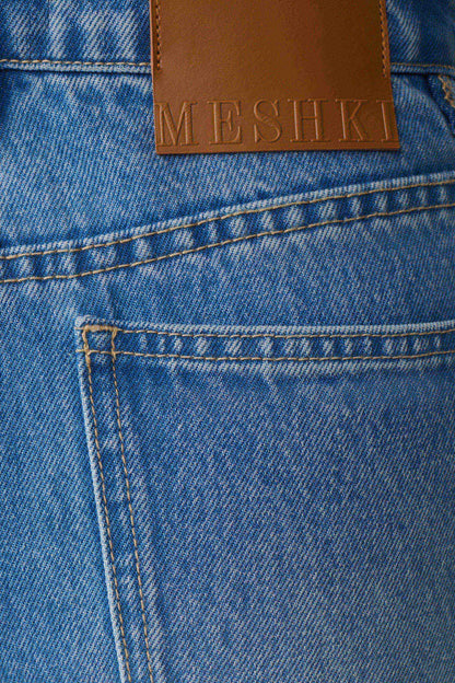 Bobby Oversized Jean With Front Pleat Summer Blue