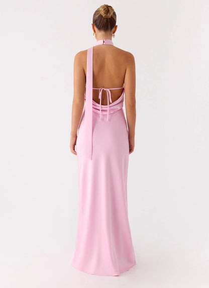 Keena Scarf Maxi Dress Pink