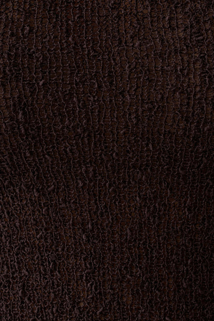 Mattais Boucle Knit Top Dark Chocolate