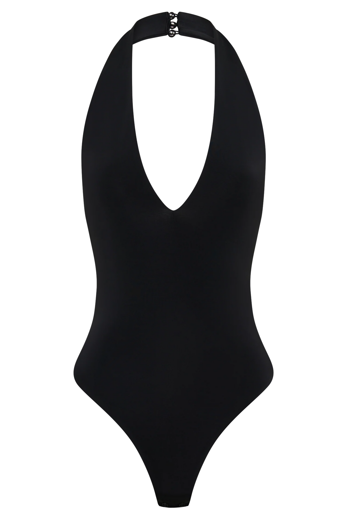 Rebekah Slinky Halter Bodysuit Black