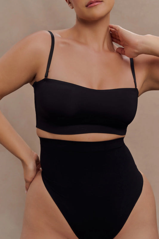 Joanna Strapless Shapewear Bra Black