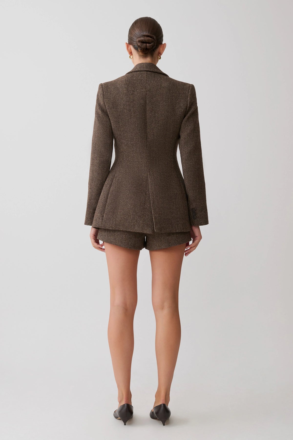 Romy Suiting Short Herringbone