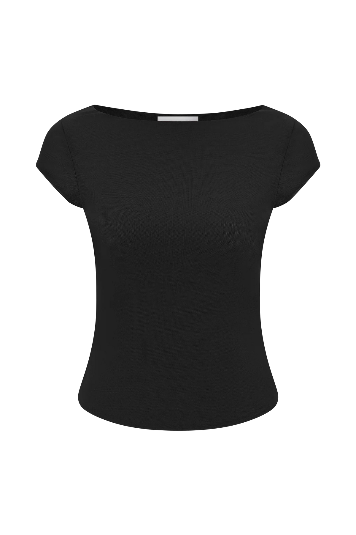 Romana Short Sleeve Mesh Top Black