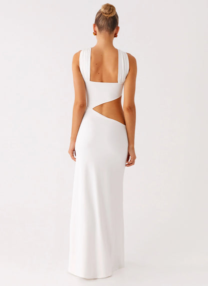 Juliander Knot Maxi Dress White