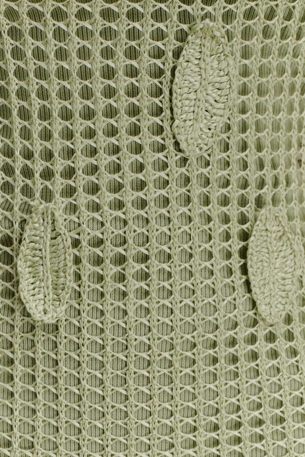 Elfie Crochet Halter Maxi Dress Pastel Green