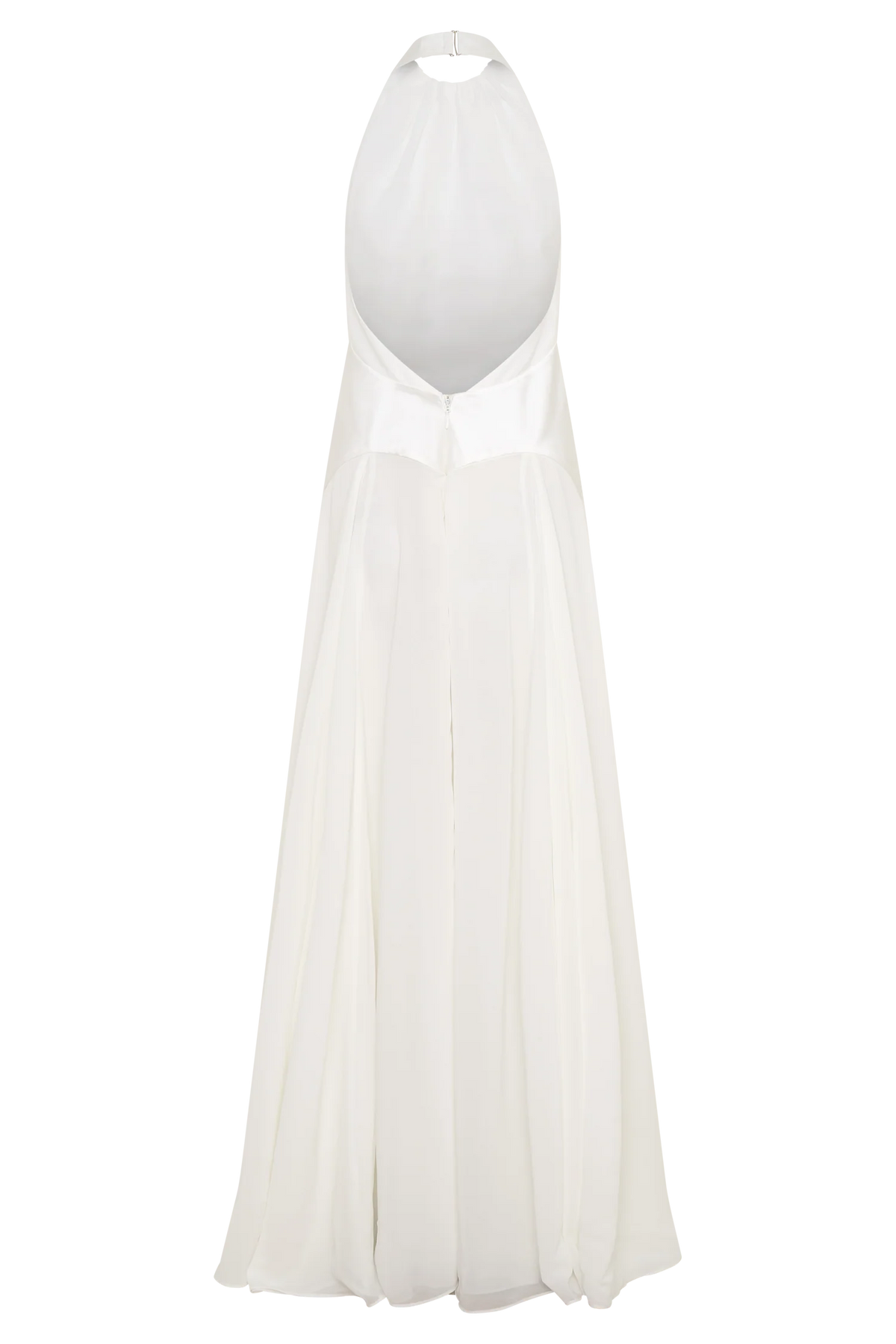 Susan Chiffon Halter Maxi Dress Ivory