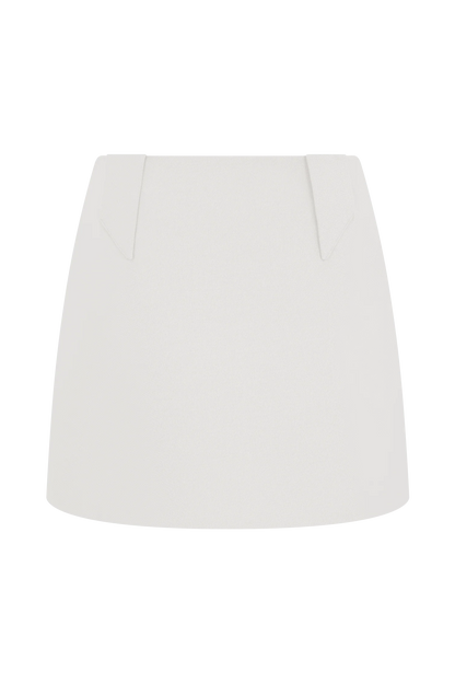 Gina Suiting Mini Skirt Ivory