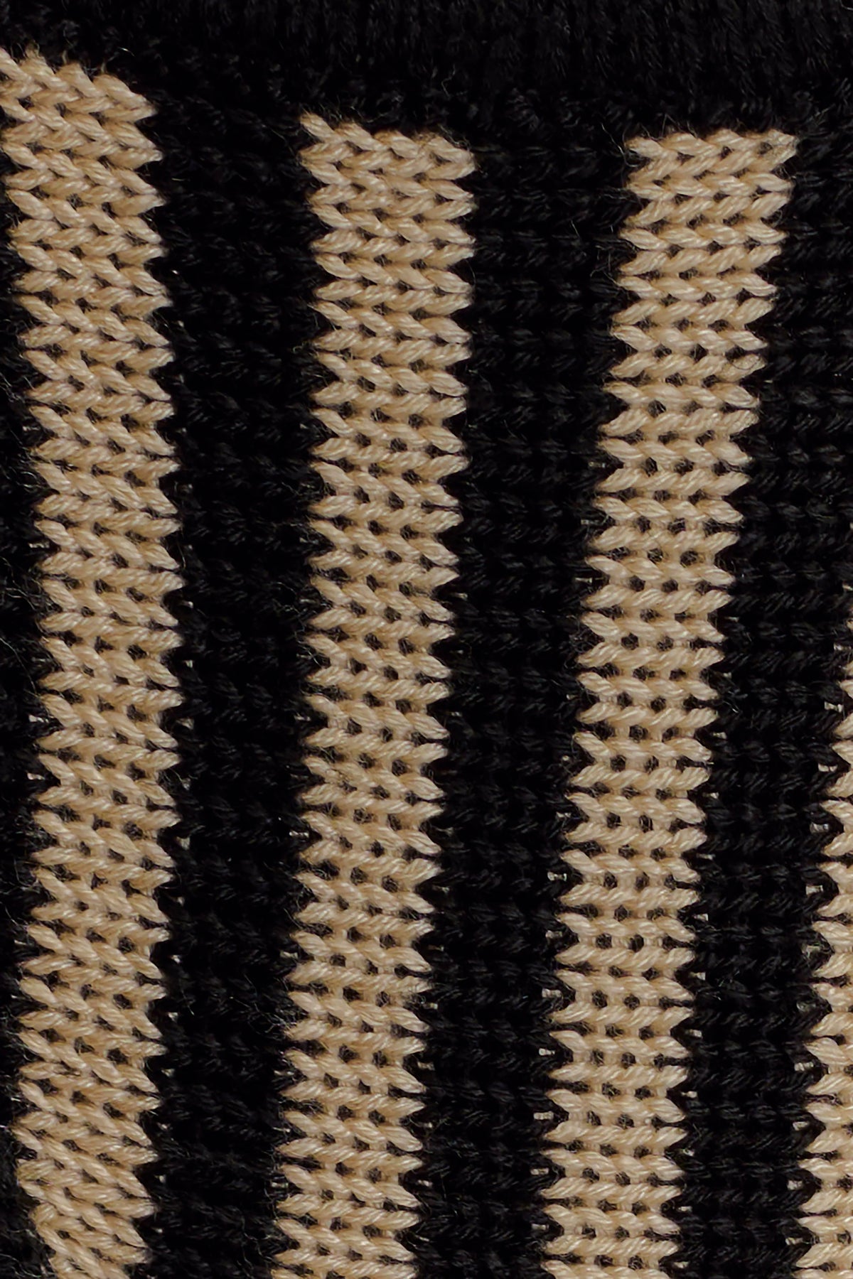 Corrie Crochet Tie Up Bikini Bottom Black And Neutral Stripe