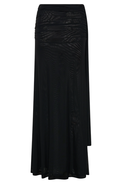 Arna Mesh Maxi Skirt Black