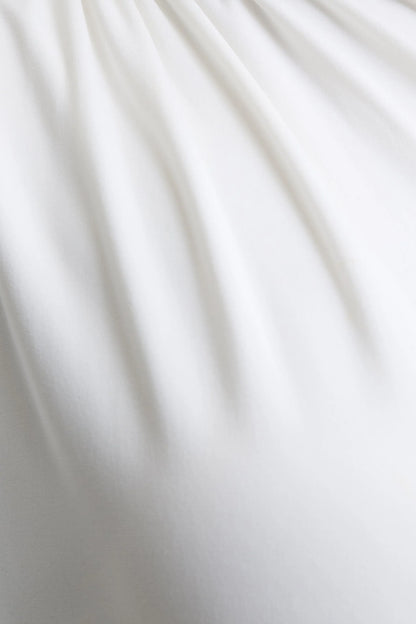 Tropic White High Neck Maxi With Long Cape Sleeve
