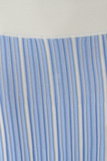 Joyce Stripe Maxi Knit Dress Blue