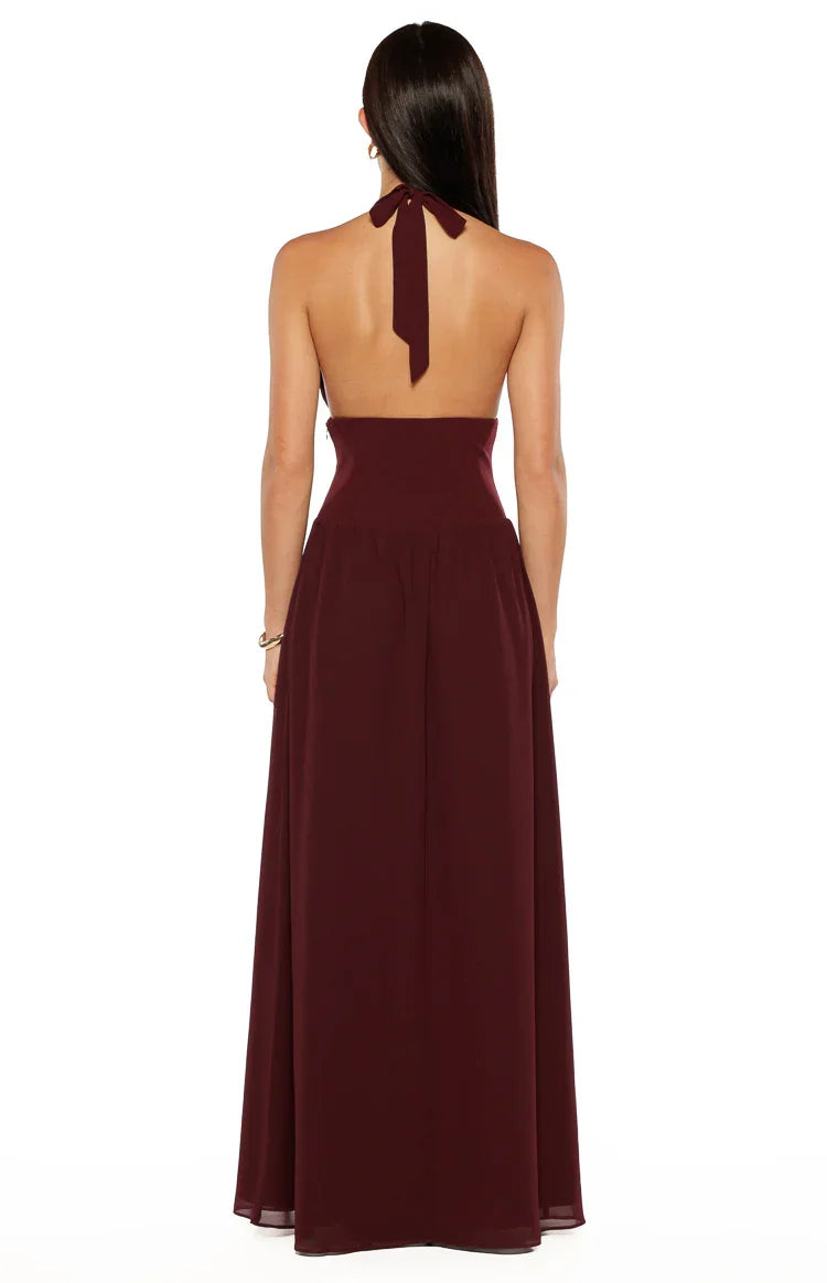 Cosette Burgundy Maxi Dress