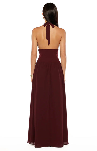 Cosette Burgundy Maxi Dress