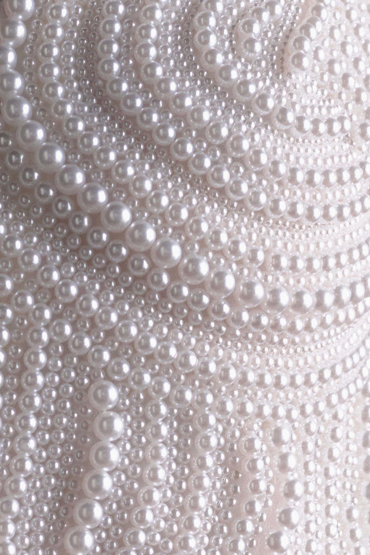 Kathia Pearl Hand Beaded Top White