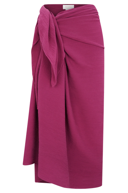 Evie Cotton Sarong Wine