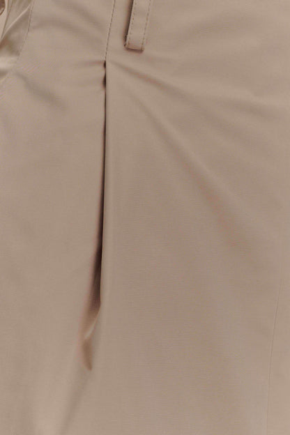 Vera Twill Split Front Midi Skirt Camel
