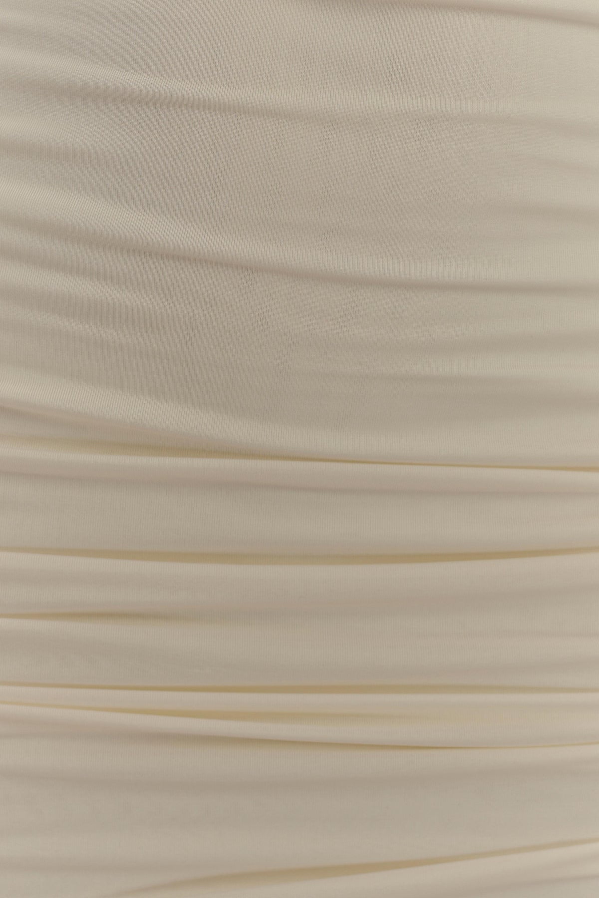 Mariposa Slinky Halter Mini Dress Ivory